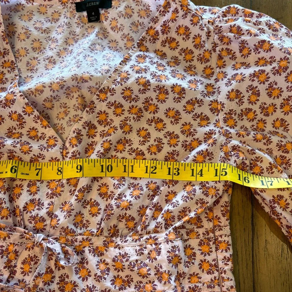 J Crew Cotton Poplin Mini Dress in peony paisley,4, Peasant Cottagecore Easter - Picture 11 of 12